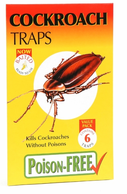 Paquete de 18 trampas para cucarachas en interiores, asesino de cucarachas  en interiores, trampas adhesivas para insectos
